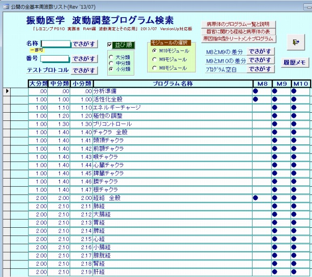 PSシリーズ支援システム「RAHプログラム検索」