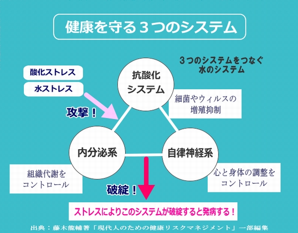 健康を守る3つのシステム「抗酸化、内分泌、自律神経」